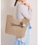 雑材ロゴ刺繍チャーム付きトート