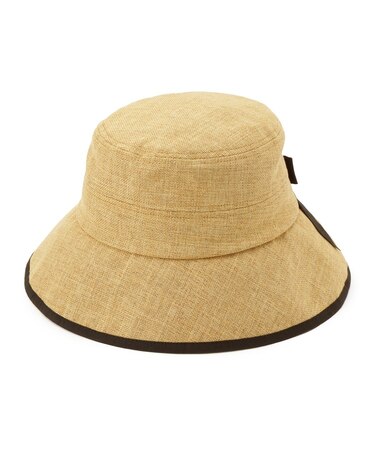 【UVケア】ジュート風スリットハット