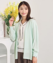 【UVケア／接触冷感／毛玉防止／手洗い可】着流しニットカーディガン