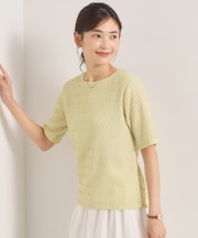 シャーリングジャカードTシャツ