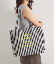 ロゴ刺繍ラージトート