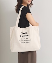 ロゴ刺繍ラージトート