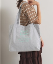 ロゴ刺繍ラージトート