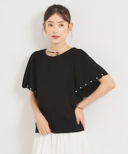 【冷感】袖スカラップカットプルオーバー