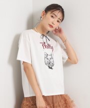 <Philly chocolateコラボ>キャットプリントTシャツ