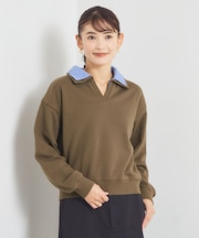 レイヤード風裏毛プルオーバー