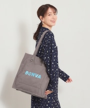 ポケットスクエアロゴ刺繍トート