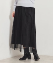 チュールプリーツスカート