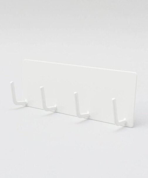 マグネットキッチンツールフック 4連 ホワイト 山崎実業 ＜tower タワー＞