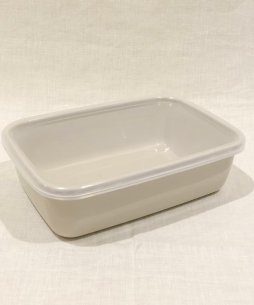 レクタングル深型 L グレージュ 212K限定カラー <野田琺瑯>