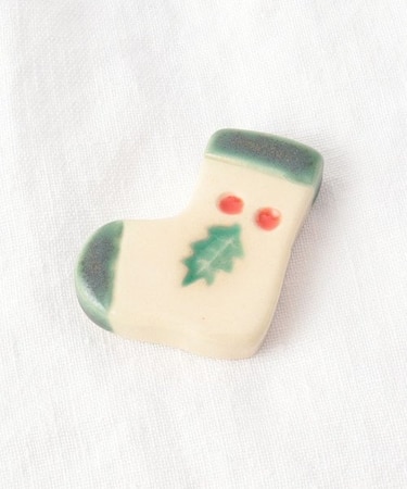 くつした グリーン 箸置き