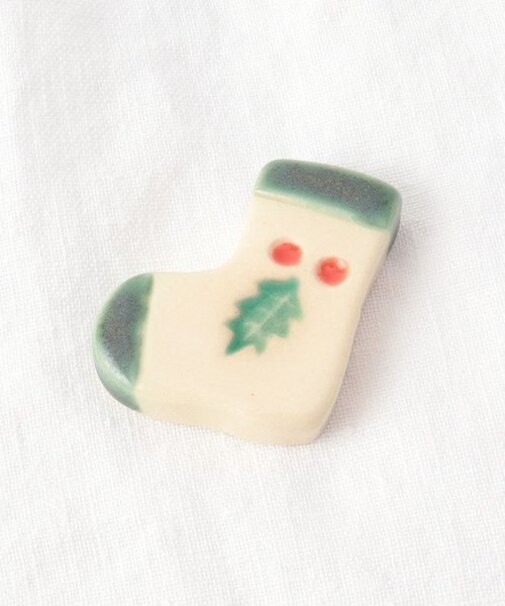 くつした グリーン 箸置き