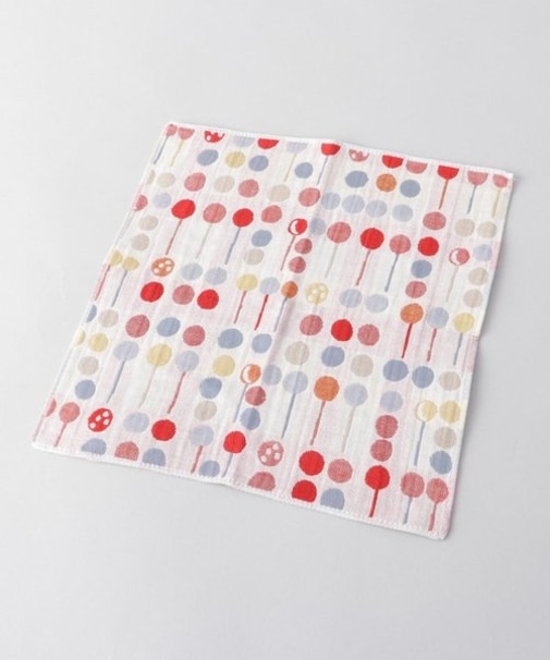 3重ガーゼハンカチ 棒付きキャンディ