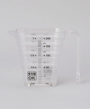 マグネット段々計量カップ 200ml WH 山崎実業 ＜tower タワー＞