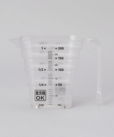 マグネット段々計量カップ 200ml WH 山崎実業 ＜tower タワー＞
