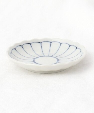 菊線 菊形小皿