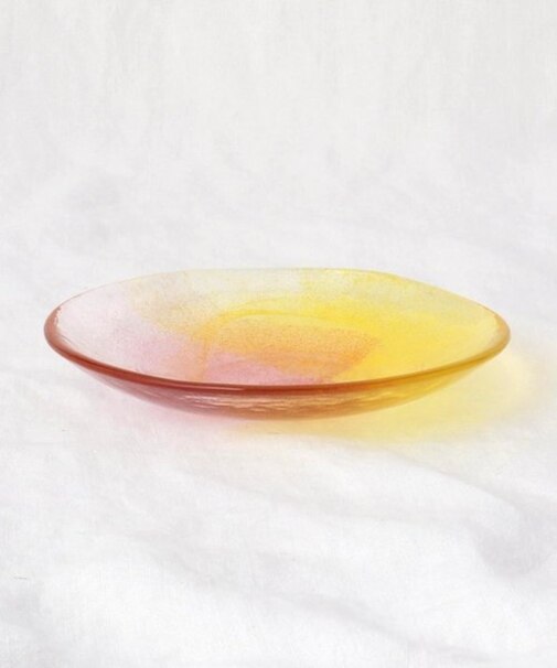 藍花 空のいろどり 取皿 夕焼け