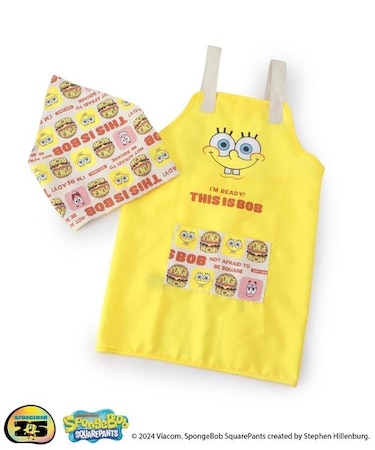 キッズエプロン ＜SPONGE BOB スポンジ・ボブ＞