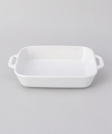 レクタンギュラーディッシュ 20cm WH ＜Staub ストウブ ＞