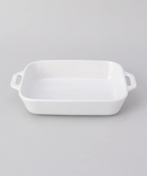 レクタンギュラーディッシュ 20cm WH ＜Staub ストウブ ＞