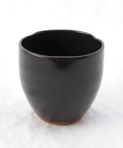 美濃焼 赤土3ぺこカップ BK ＜ハレとケ＞