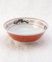 昔ながらのラーメン鉢 朱巻龍