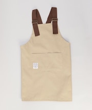 カバーオールキッズエプロン グレージュ ＜FABORI ファボリ＞