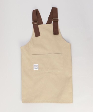 カバーオールキッズエプロン グレージュ ＜FABORI ファボリ＞