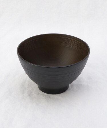 汁椀 刷毛筋 黒内木目