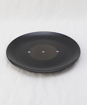 むすび 9.0寸 丸皿 黒