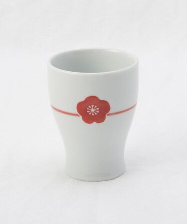 梅水引コップ 白