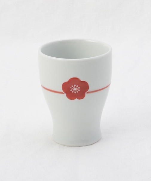 梅水引コップ 白