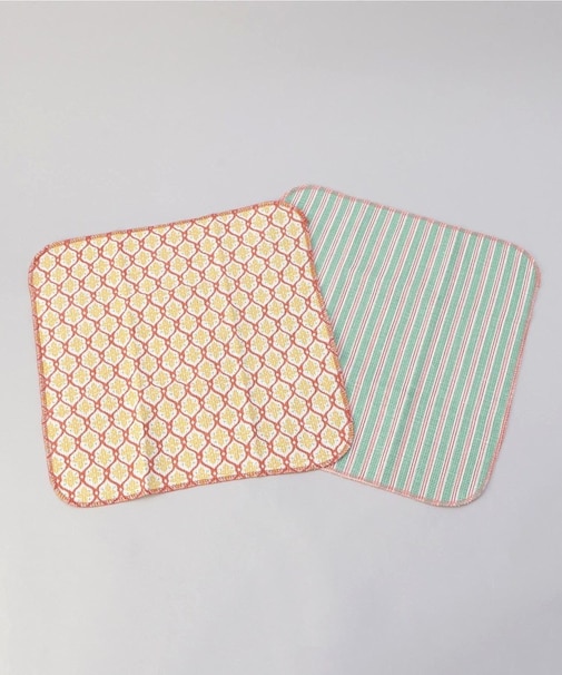 ディッシュクロス 2PCSセット アラベスク RD
