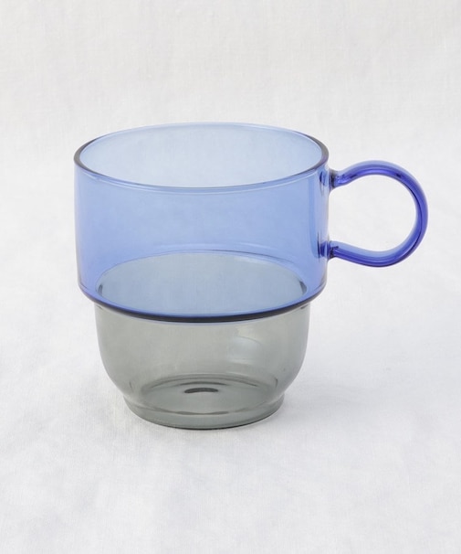 カラー耐熱スタッキングマグ BL/GY