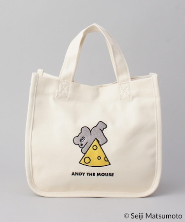 ミニランチ刺繍バッグ IV ＜ANDY THE MOUSE＞