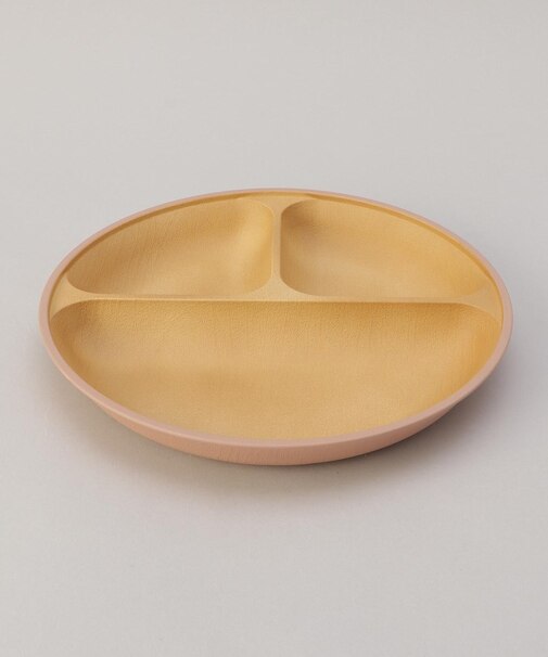 earth color 抗菌すくえる 丸ランチプレート PK