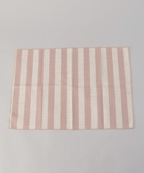 ランチョンマット ナチュレルストライプ ピンクアーモンド