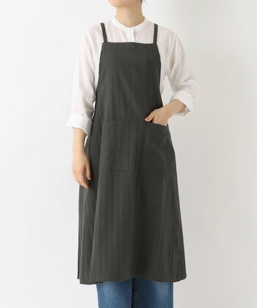 ライトウィンド ロングエプロン BK