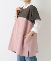 クリンクルハーフスリーフカッポウギGY/OCD ＜FABORI ファボリ＞