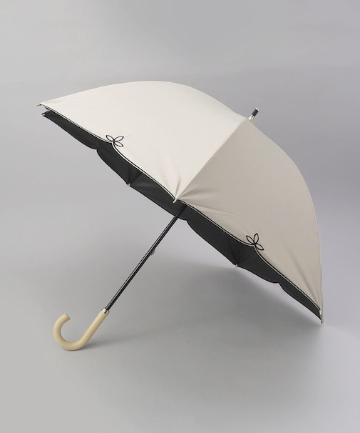 Wpc. 遮光ドームワイドスカラップ BE 日傘/長傘