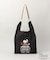 PEANUTS ストラップ付ショッパーバッグ BK