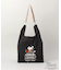 PEANUTS ストラップ付ショッパーバッグ BK