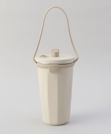 ストロー付2wayタンブラー570ml アイボリー