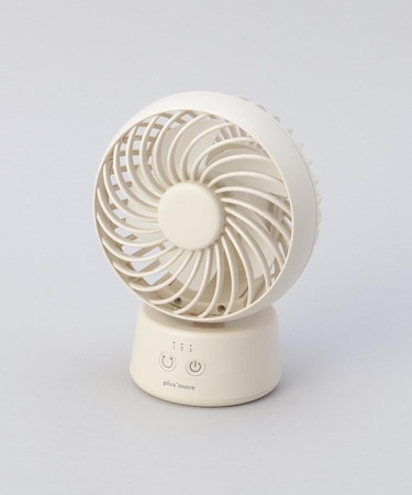 ラウンドミニデスクファン 首振り機能付 WH