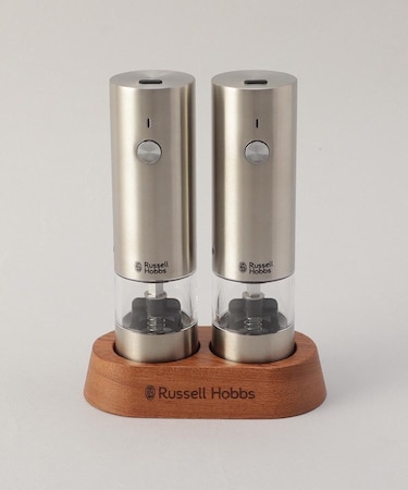 充電式ミル ソルト＆ペッパーミニ SV 2本セット ＜Russell Hobbs ラッセルホブス＞