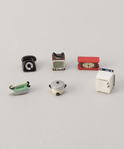 ミニマグネット　６個入　レトロ家電柄Ｂ