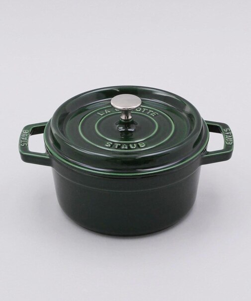 ココットラウンド 20cm バジルグリーン ＜staub ストウブ＞