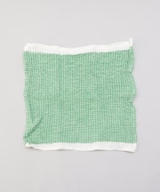 ワッフルカラーラインキッチンクロス GR