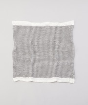 ワッフルカラーラインキッチンクロス GY