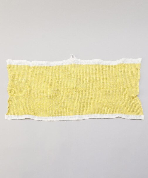 ワッフルカラーラインキッチンタオル LMY